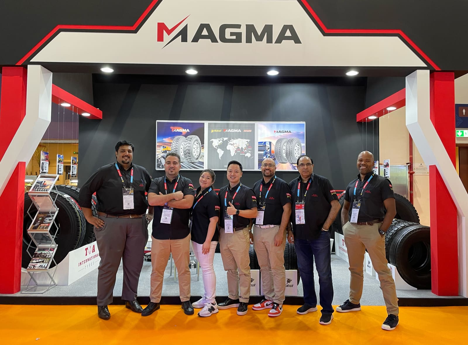 The TMA team on the MAGMA stand